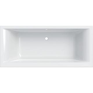 Geberit Badewanne Renova Plan Duo 180x80cm, Rechteck, Abgang mittig, weiß