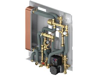 Flamco Fertigstation Logo Comfort 600+ MK m geregelt. Stellmotor, 17 l/min