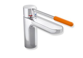 HEWI Waschtisch-Einhebelmischer AQ 800 K vc, G or., rd, A 159mm, verläng. Heb.