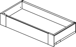 IS Schublade innen Conca 60cm Anthrazit matt lackiert