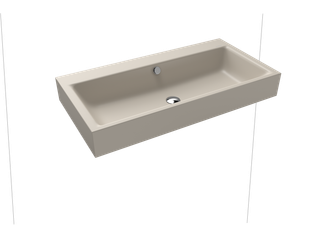 Kaldewei Wand-Waschtisch PURO 3165 90x46cm, o. Hahnl., P-E, warm grey10