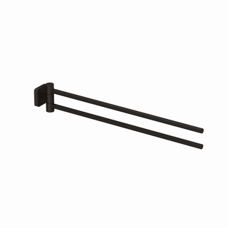 Kludi VELA S Doppel-Handtuchhalter 2-a., feststehd., L 440mm, brush. Gun.