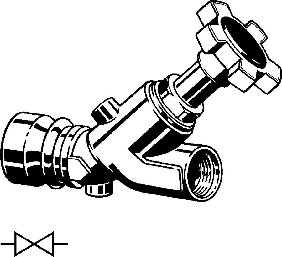 Artikelbild 3 des Artikels „Viega Schrägsitzventil Easytop 2230.55 40mmxRp 1, SC-Contur, Geopressanschluss 40 mm x Rp 1