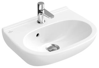 V&B Handwaschbecken O.NOVO Compact 36x27,5cm, seitlich. HL, o ÜL, we C-plus