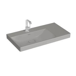 VitrA WT asymmetrisch New Metropole 90x47cm, Be L, Ab R, st-g ma, m ÜL.Schl.