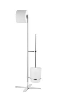 Giese WC-Garnitur Gifix 21 Stand, Gl. sat., 250x259x703mm, verchr.