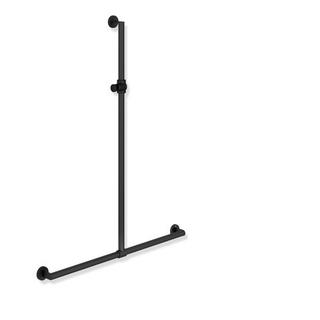 HEWI Duschhdl., d:32/32, A1=1250mm, W1=610mm, plvb schw tiefmatt