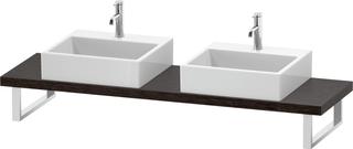 Duravit Konsole Cpmpact L-Cube 80-200x48cm, 2 A., Stä 4.5cm, E d geb.