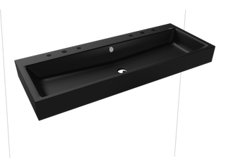 Kaldewei Wand-Doppel-WT PURO 3167-D 120x46, 2x3 HL, verchr., P-E, C grey90