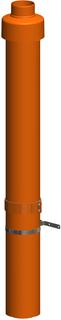 ATEC Dachdurchführung DN 110/160 rot 1100mm, konzentrisch