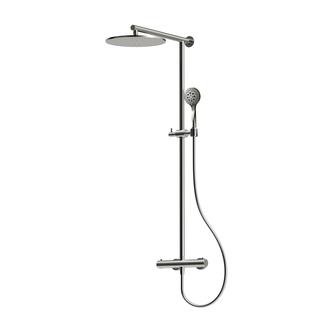 Herzbach Duschsäule Living Spa mit Brause-Thermostat und Multifunktionsbrause