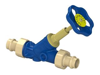 Schlösser Freistromv. Blue-tec Mul 1554 DN 20, 18mm, AG o Entleer., steig. Spin.