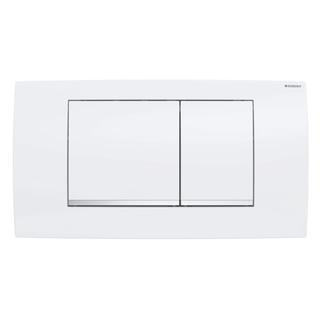 Geberit Betätigungsplatte Twinline30 Pl/Dr w, Streif g verchr., f 2-Mg-Spül.