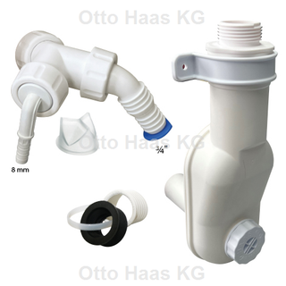 HAAS Waschmaschinensiphon-Set DN 32/40/50 mit Geräte- & Kondensatanschlus