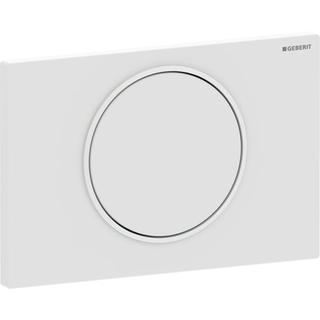 Geberit Betätigungsplatte Sigma10 Round Pl/T weiß matt, für Spül-Stopp-Spülung