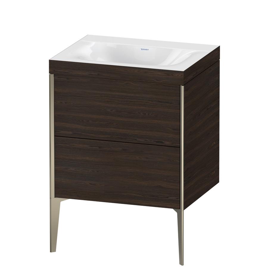 Artikelbild 1 des Artikels „Duravit WT-Unterschrank c-bonded XViu 60x48cm, 2 AZ, o HL, C m, R C, N geb. Rahmen C | nussbaum gebürstet“