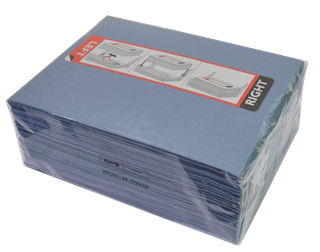 CWS Papierkassetten IQ netzv. Papier, bl, 2-lag., 55 m, ro Kas.