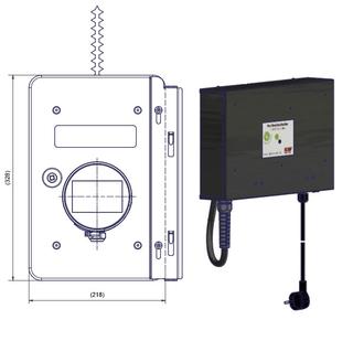 Airjekt 1 Ceramic RV 200x300 ohne Tür ohne ES-Tür mit Rahmen