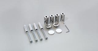 Zehnder Wand-Montageset verchromt
