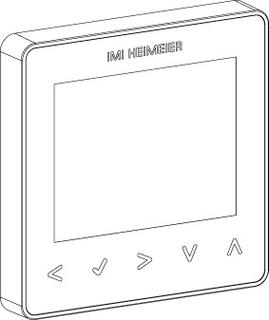 Heimeier Raumthermostat neoStat V2 für elektrische Fußbodenheizung, silber