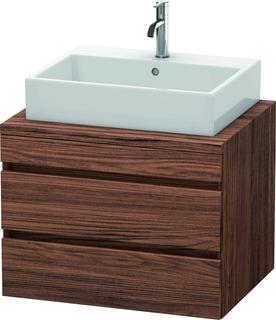 Duravit WT-Unterschrank DuraStyle 70x54,8cm, Nussb dkl., f Kons, 2 SchKa.