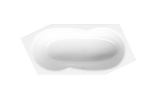 6-Eck-Badewanne BetteMetric 6840 206x90x45cm, FE re, ÜL vorne, moosgrün