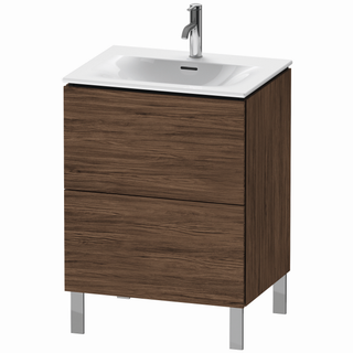 DU WTU L-Cube boden.,704x620x481mm 2Auszüge, nussbaum dunkel ES Nussb