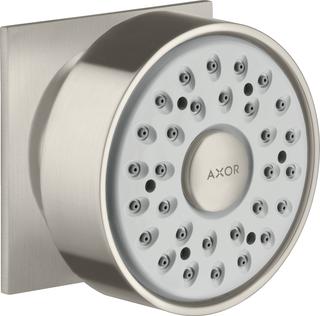 hansgrohe Seitenbrause Axor eck Ros., schwenkb., 1j, Edelstahl-Optik