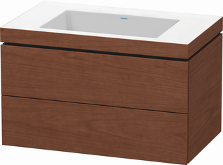 DU WTU L-Cube mit Vero Air 500x800x480mm o.HL, 2 SchKa, Amerik. Nussbaum ES Nussb