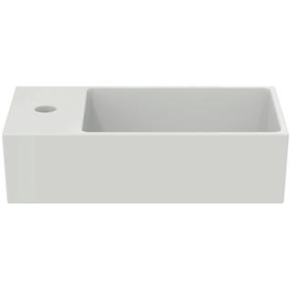 IS Handwaschbecken Extra 45x25x15cm, 1 Hahnl. li, m ÜL, weiß