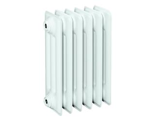 HG-TEC DIN-Stahlradiator RAL 9010 gep. 4 Glieder BH 450 NA 350 BL 200 BT 160