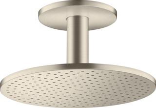 hansgrohe Kopfbrause 300 1jet Axor mit Deckenanschluss, brushed nickel