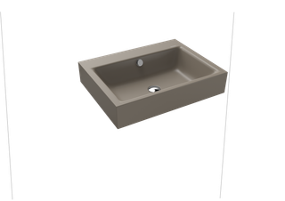 Kaldewei Wand-Waschtisch PURO 3164 60x46cm, 3 Hahnl., P-E, warm grey60