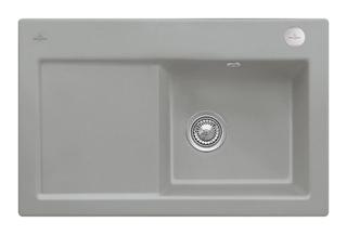 V&B Spüle Subway 45 m Abl.garn, Exzenter, fossil CeramicPlus