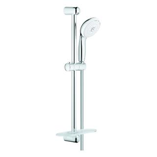 GROHE Brausegarnitur Tempesta 100 Brausestange 60cm, 3 Strahlarten, chrom