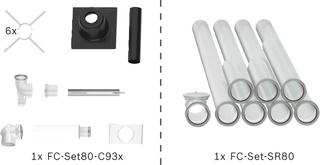 Schachtpaket BOPA FC01 starr, 80/125 - 80 mm, 10 m, raumluftunabhängig