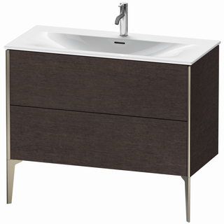 DU WTU bodenst. XViu 591x1010x480mm 2 AZchamp. matt/eiche dunkel geb. ES Nussb