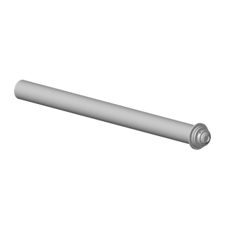 DO Rohr ERSATZTEILE 04282203000 D 71,5 x 697,5 mm Messing gebürstet (23kt Gold)