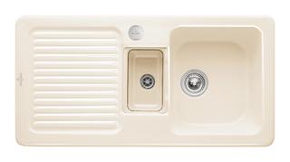 V&B Spüle Condor 60 m Abl.garn, Exzenter, Resteschale, crema