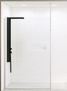Kinedo Ekinox Solo 100 Profil Inox senkr. Strebe KL-GL 6MM Antikalk H207 cm