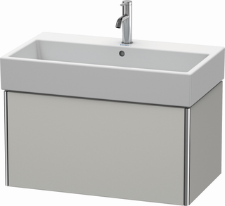 DU WTU XSquare 397x784x460mm, für VA 1 Auszug, Betongrau Matt ES Nussb
