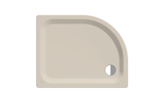 Kaldewei Duschwanne ZIRKON 501-2 90x75x3,5cm, m Träg., P-E, warm beige20