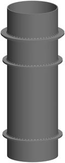 ATEC Mündungs-Schalldämpfer MSD 43, DN 125, 300mm, für Heizkessel