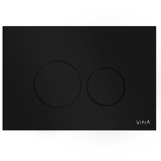 VitrA Betätigungsplatte Origin 249x10x169mm, Gl., f 2-Mg-Spül., schwarz