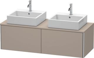 Duravit Waschtisch-Unterschrank XSquare 140x58,4x40cm, 2 AZ, ba m, Nussb beids.