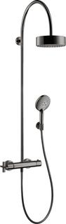 hansgrohe Showerpipe Axor Citterio m TH, Kopfbr., 180mm, 1j, pol. bla vc