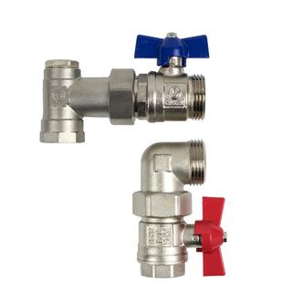 Strawa Anschlussgarnitur e-class AG LV 3/4", 2 KH, m Winkelanschl