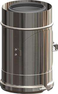 ATEC Kontr.Rohr PolyClassic +Iron/White DN 125/190, PP, Edelstahl blank