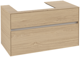 V&B Waschtischunterschrank Collaro 100x54,8x50cm, WT links, nordic oak