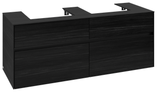 V&B Waschtischunterschrank Collaro 140x54,8x50cm, f 2 WT, LED 10,4 W, bl. O